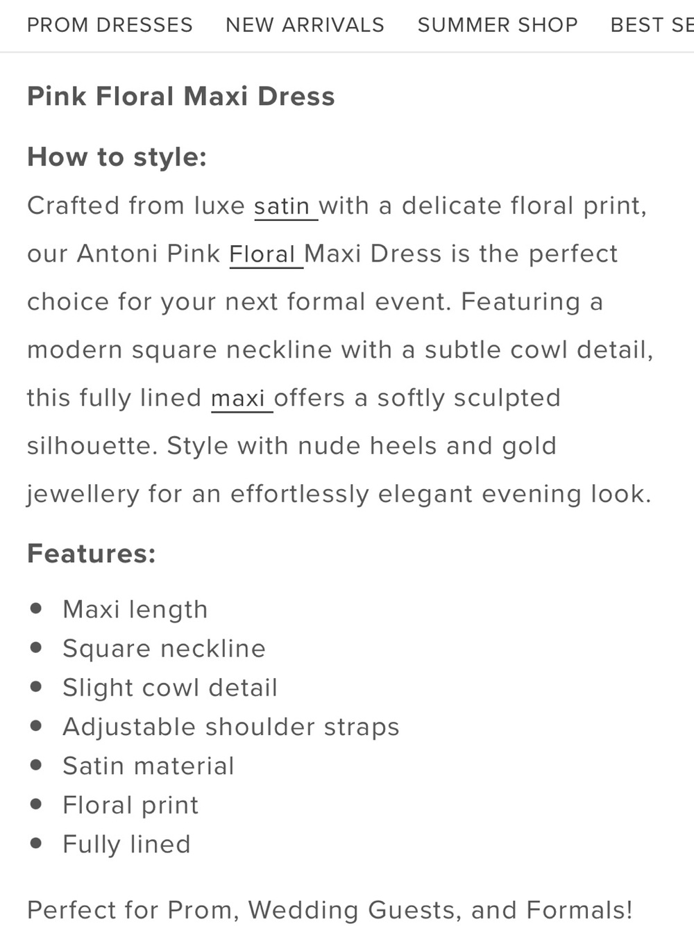 Beginning Boutique Pink Floral Satin Maxi Skirt - Picture 4 of 12